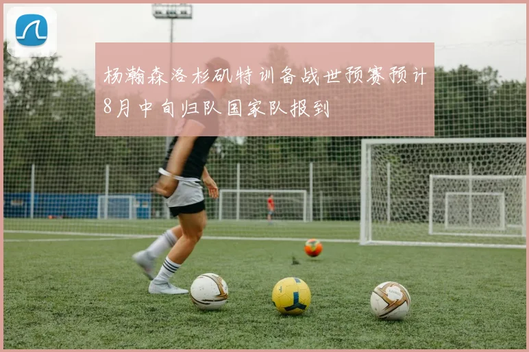 杨瀚森洛杉矶特训备战世预赛预计8月中旬归队国家队报到